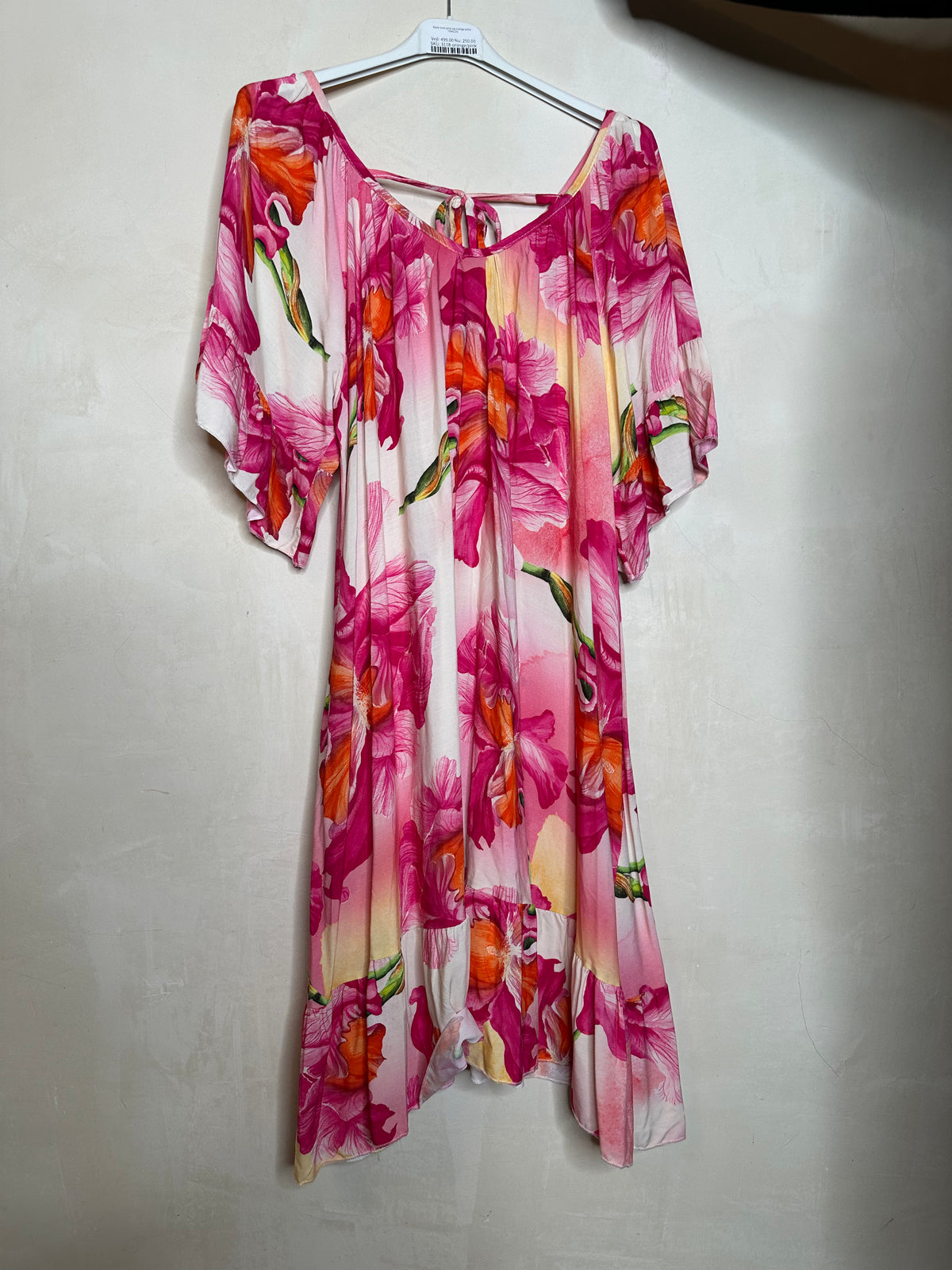 Kjole med pink og orange print - ITJULI25 by D1