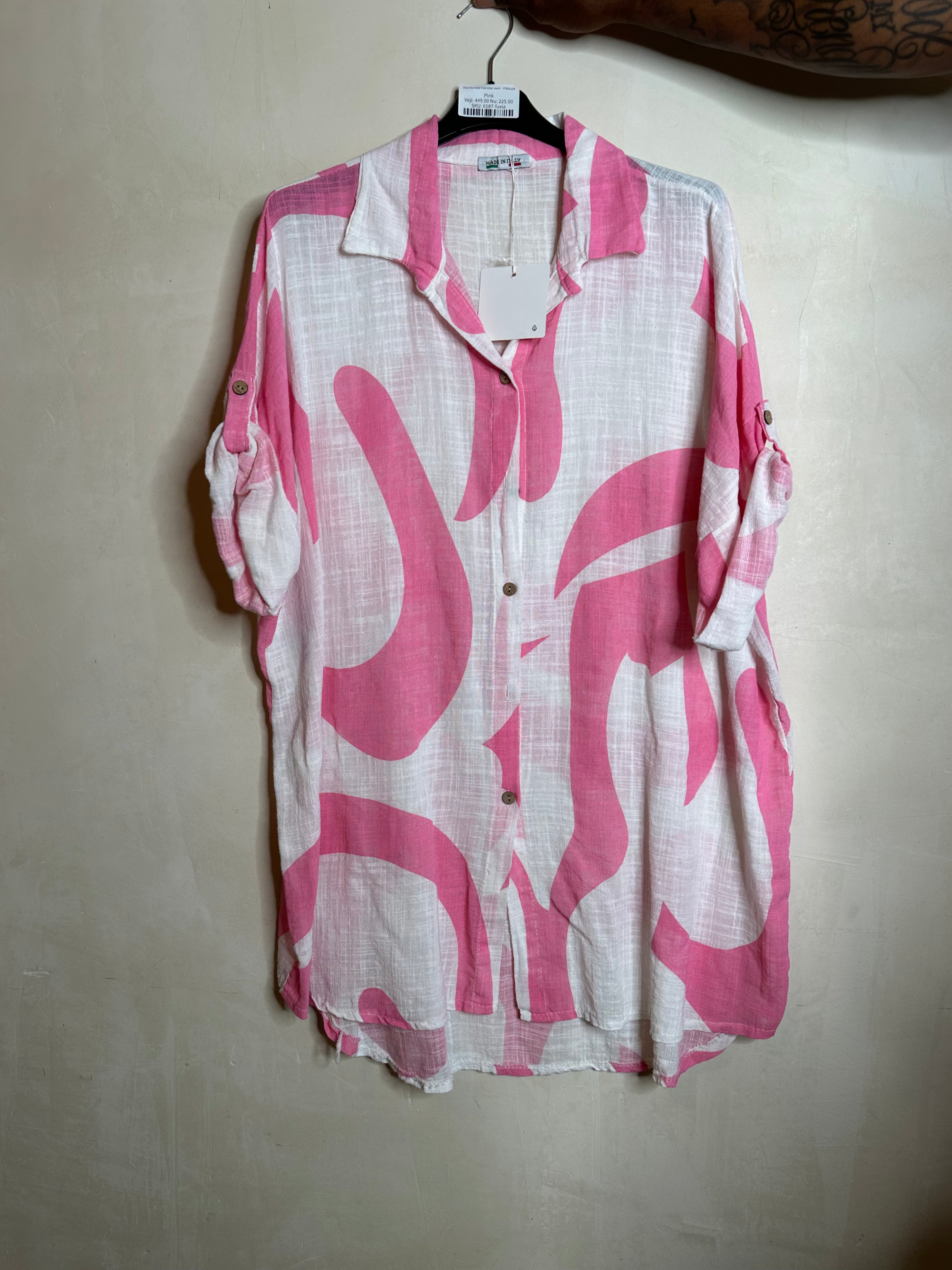 Skjorte med mønster swirl - ITMAJ25 by Smart