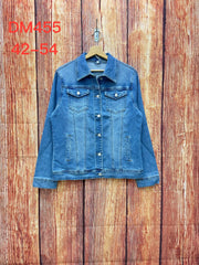 Cowboy jakke lys denim plus size by Krone 1