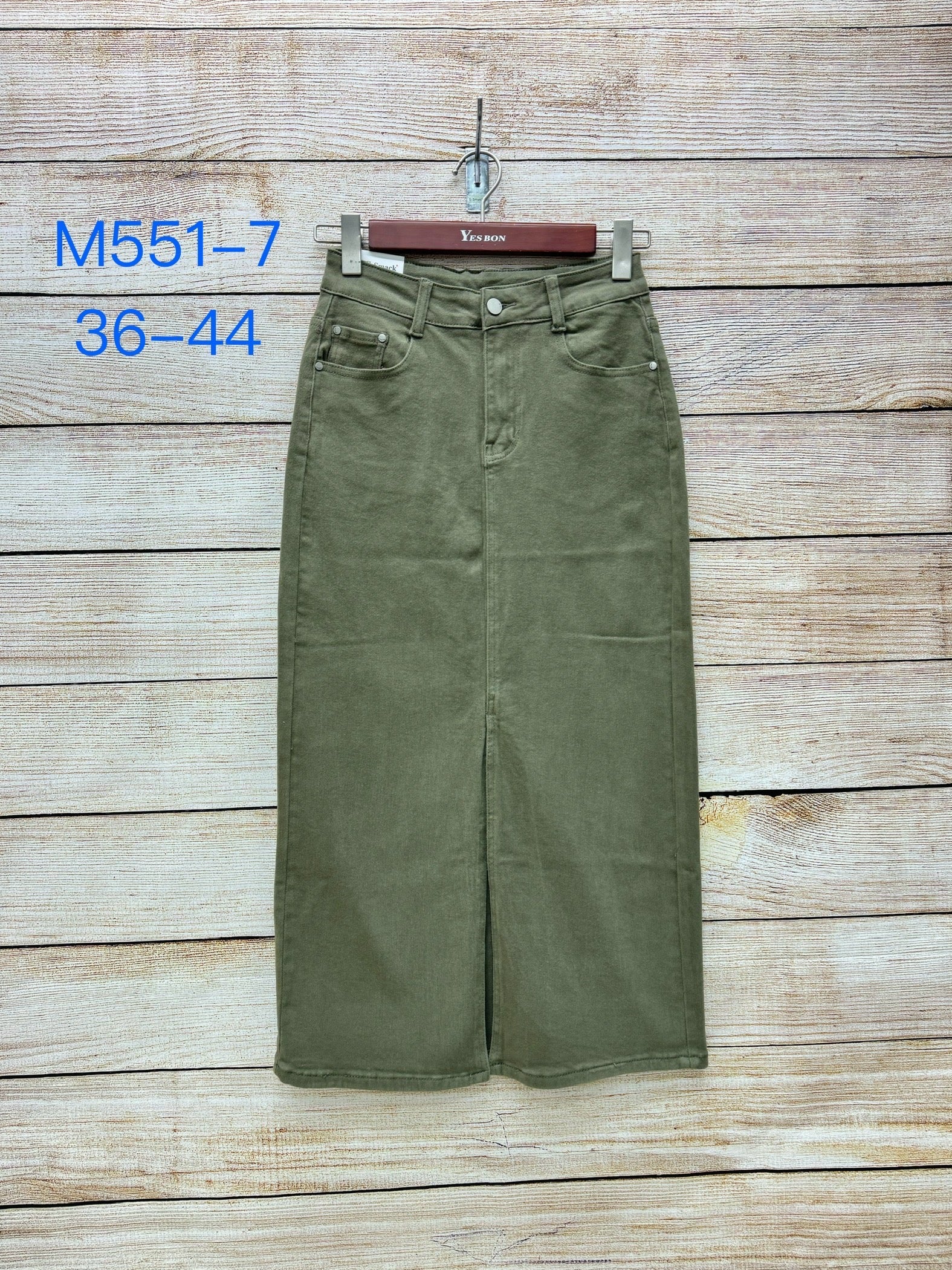 Cowboy nederdel lang med slids by Krone 1