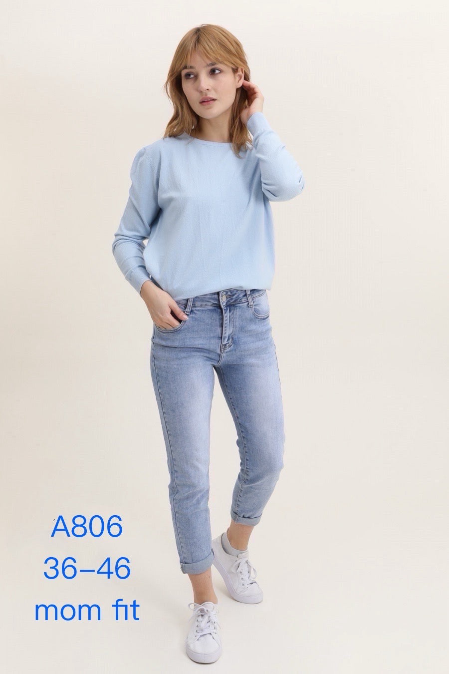 Jeans med mom fit by Krone 1