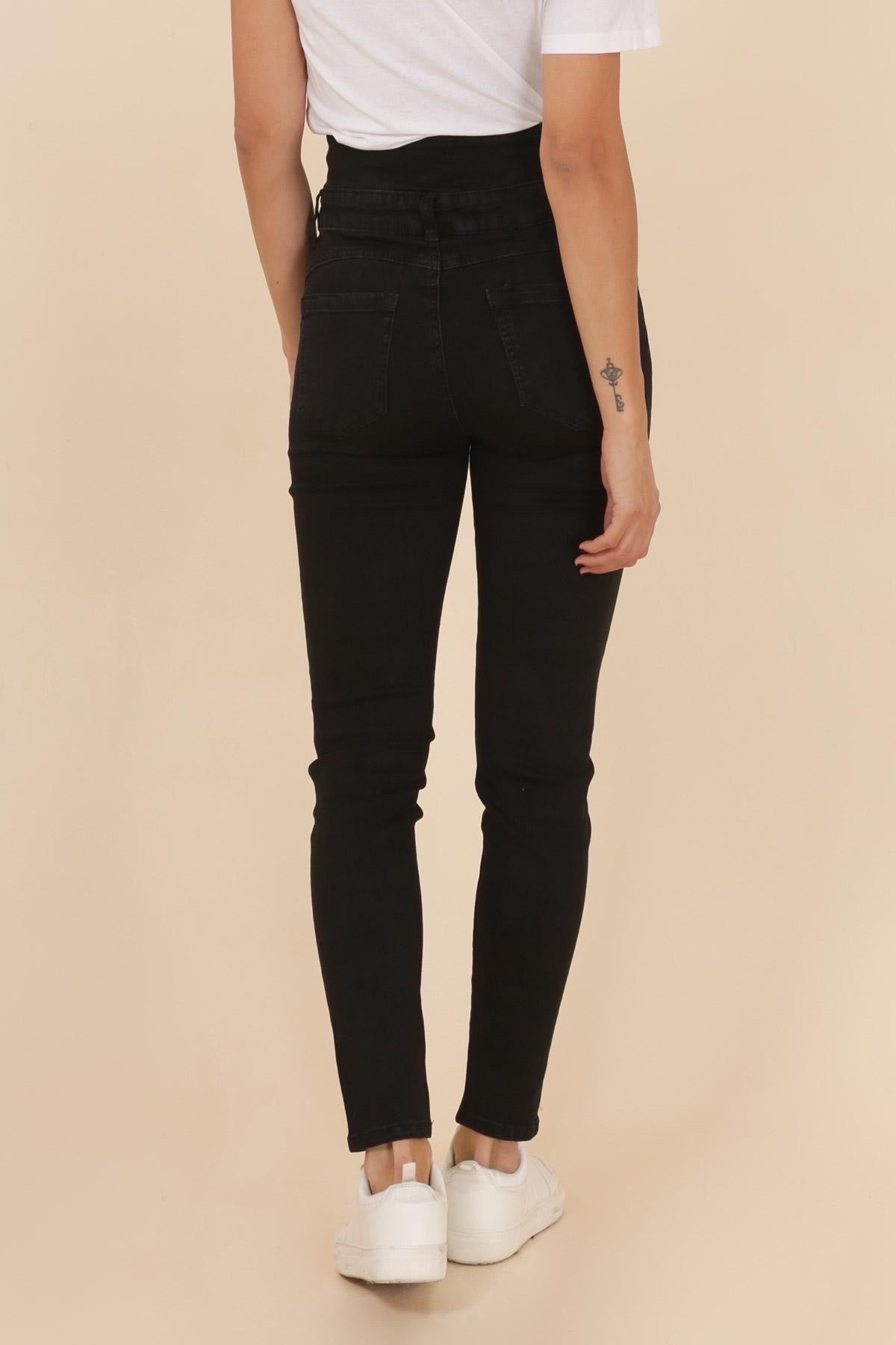 Ultra højtaljede jeans med knapper by Krone 1