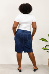 Cowboynederdel med bling hjerte plus size by G-Smack