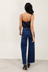 Jeans med vidde og flosset detaljer og syning bagpå by G-Smack