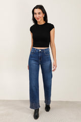 Jeans med vidde og bling forneden by G-Smack