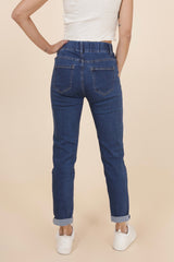 Jeans med elastik i taljen by G-Smack