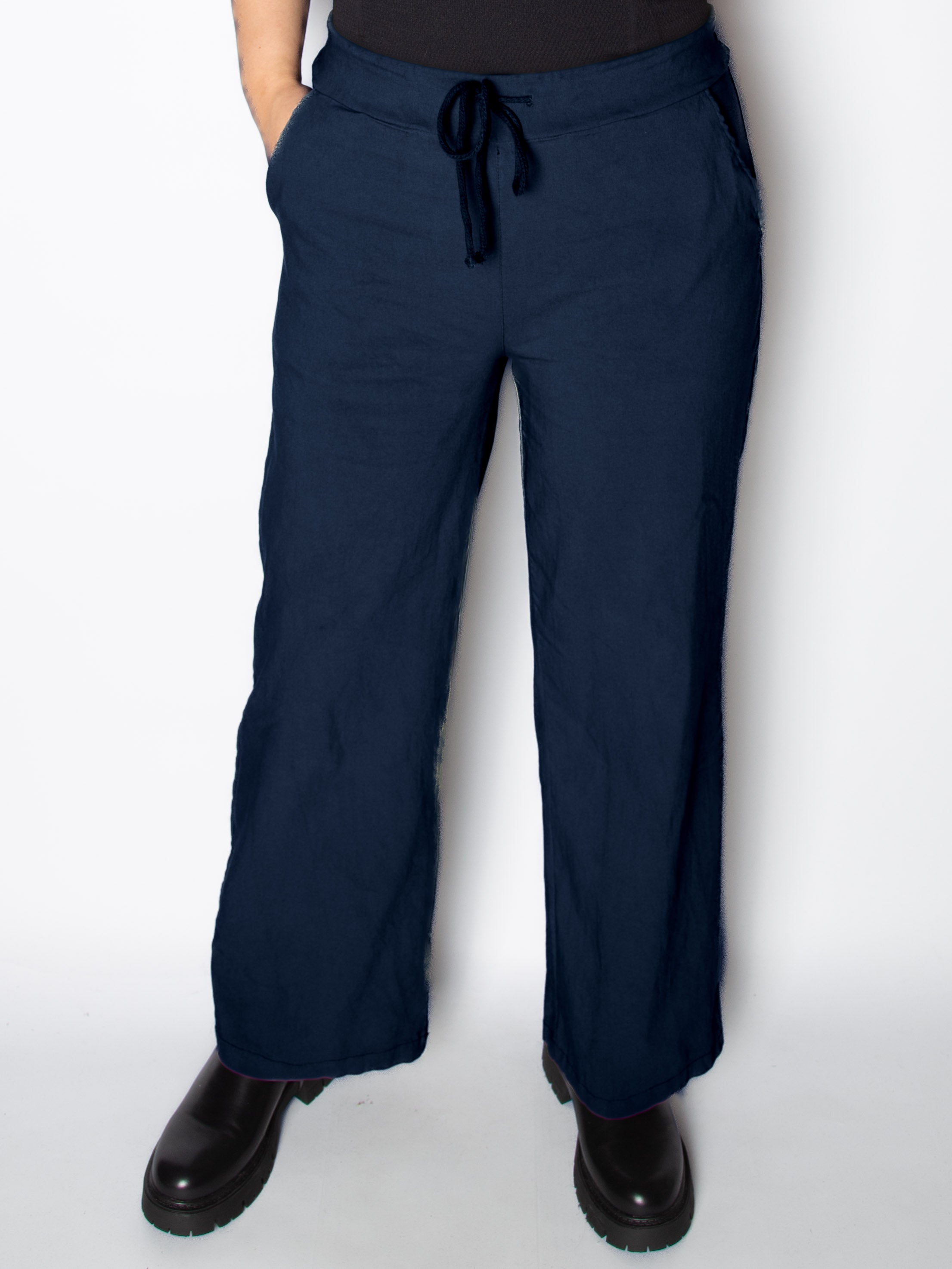 Mirakelbukser med vidde - Viskose Nylon Elastan
