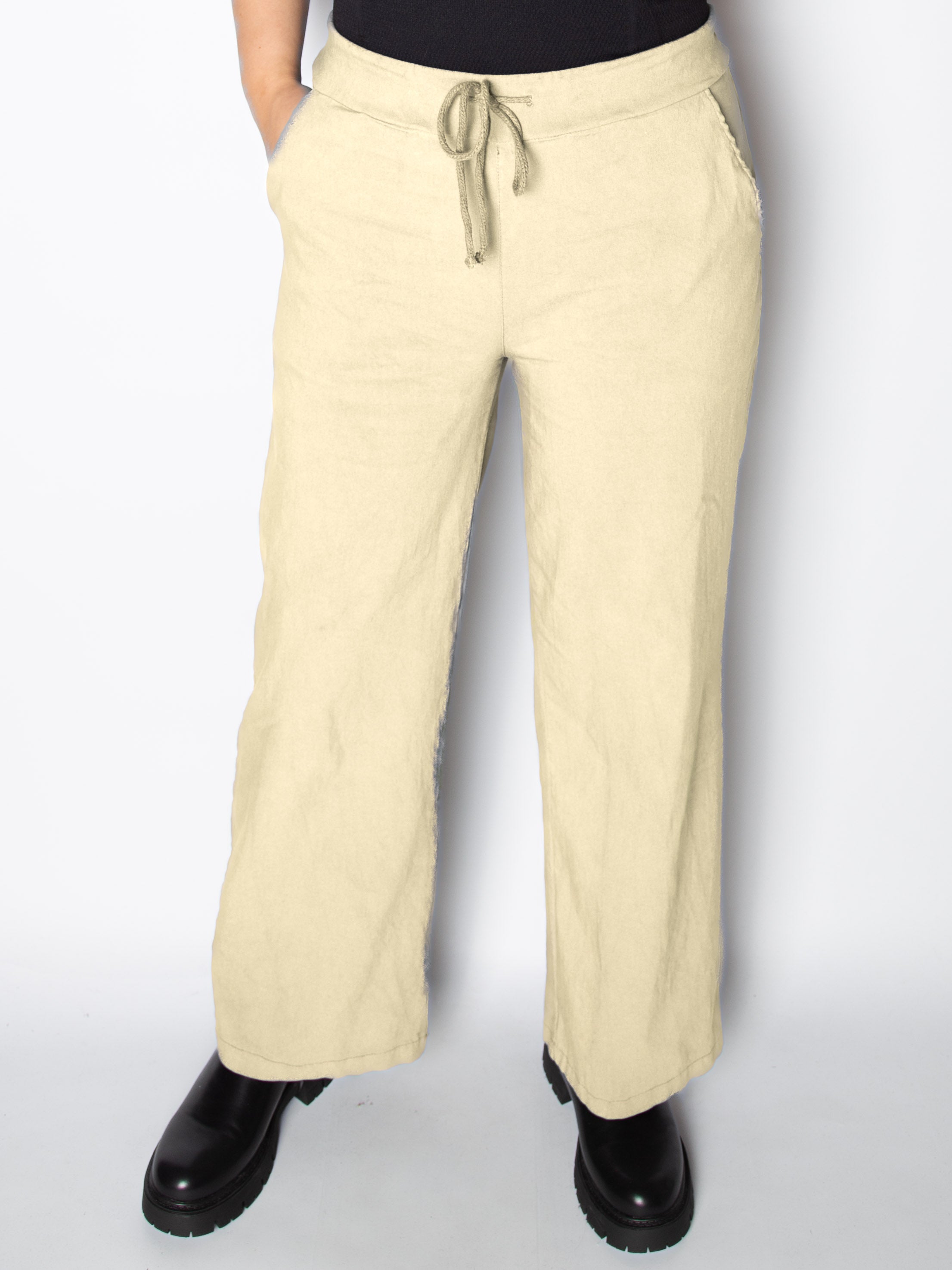 Mirakelbukser med vidde - Viskose Nylon Elastan