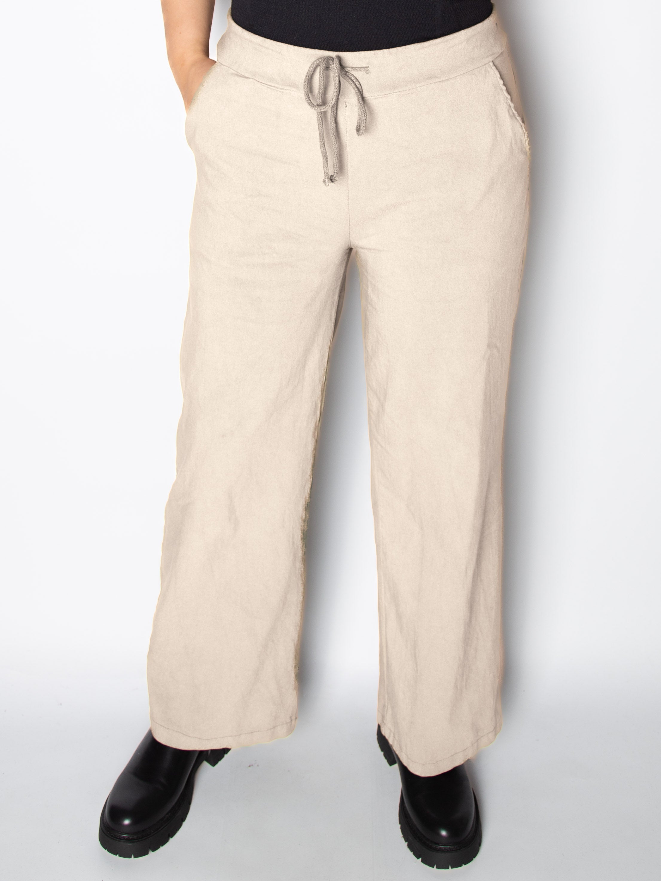 Mirakelbukser med vidde - Viskose Nylon Elastan