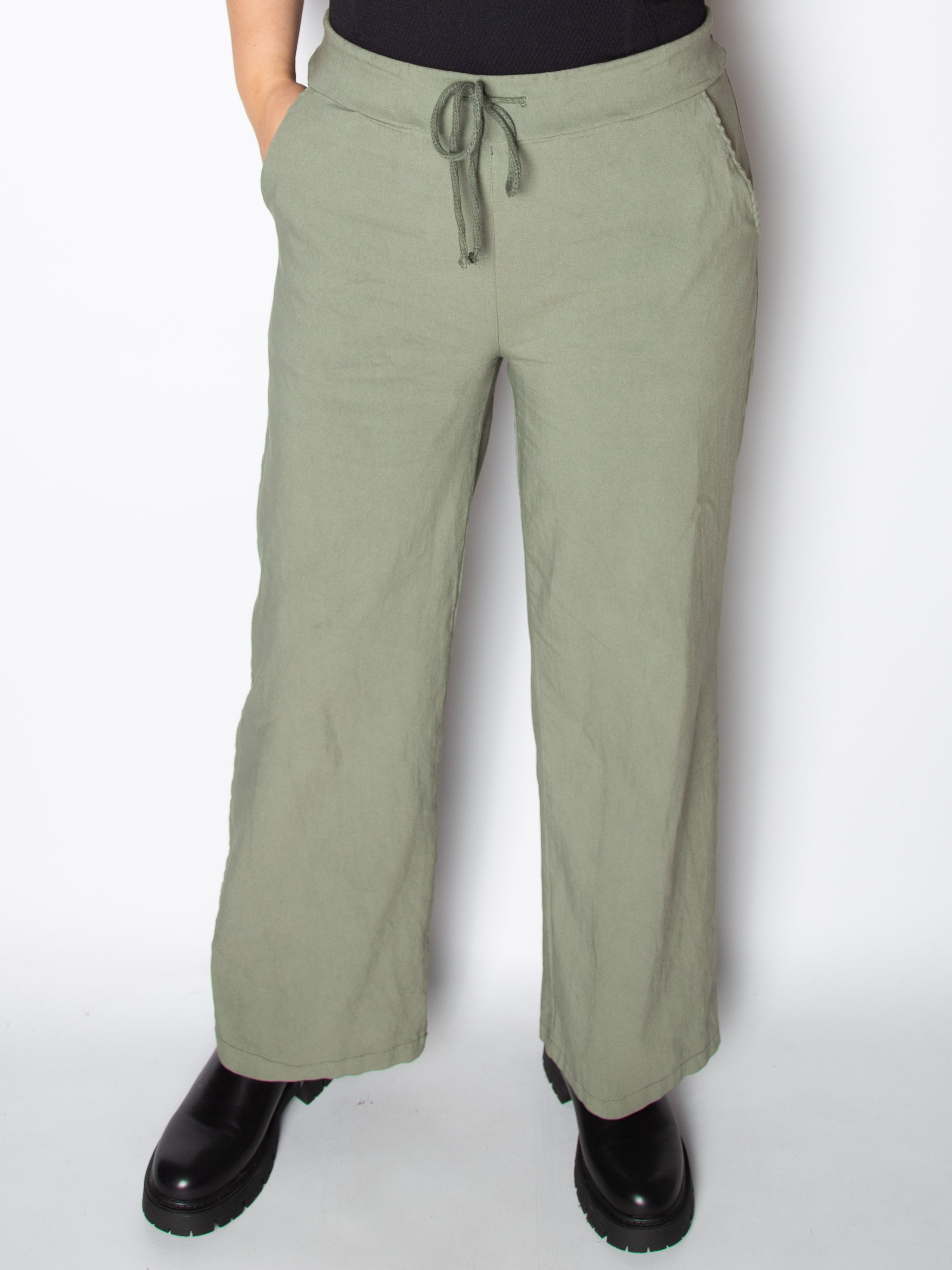 Mirakelbukser med vidde - Viskose Nylon Elastan