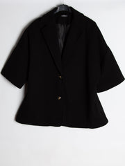 Uldlook vest med knapper