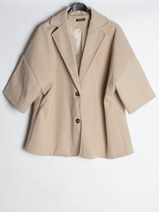 Uldlook vest med knapper