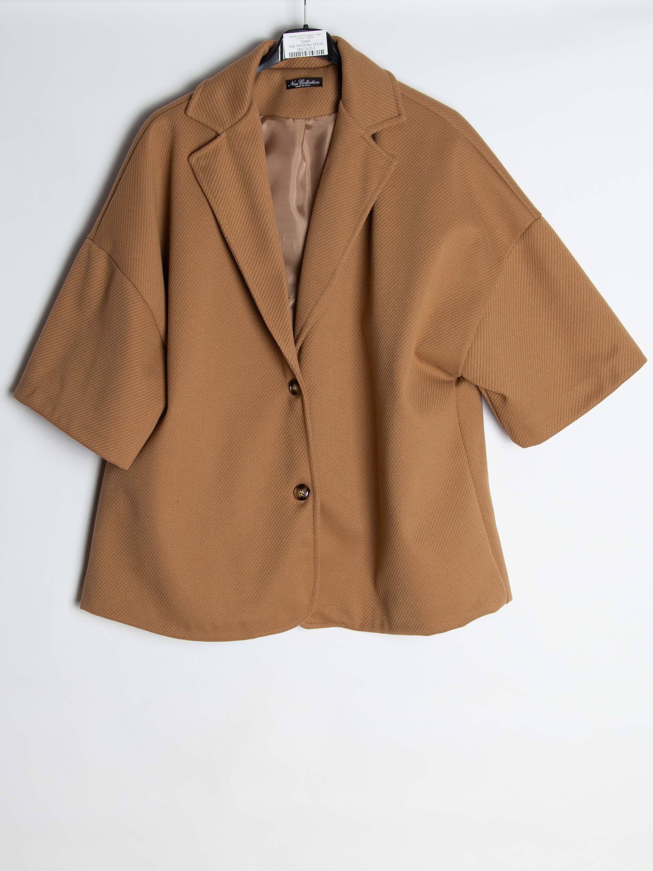 Uldlook vest med knapper