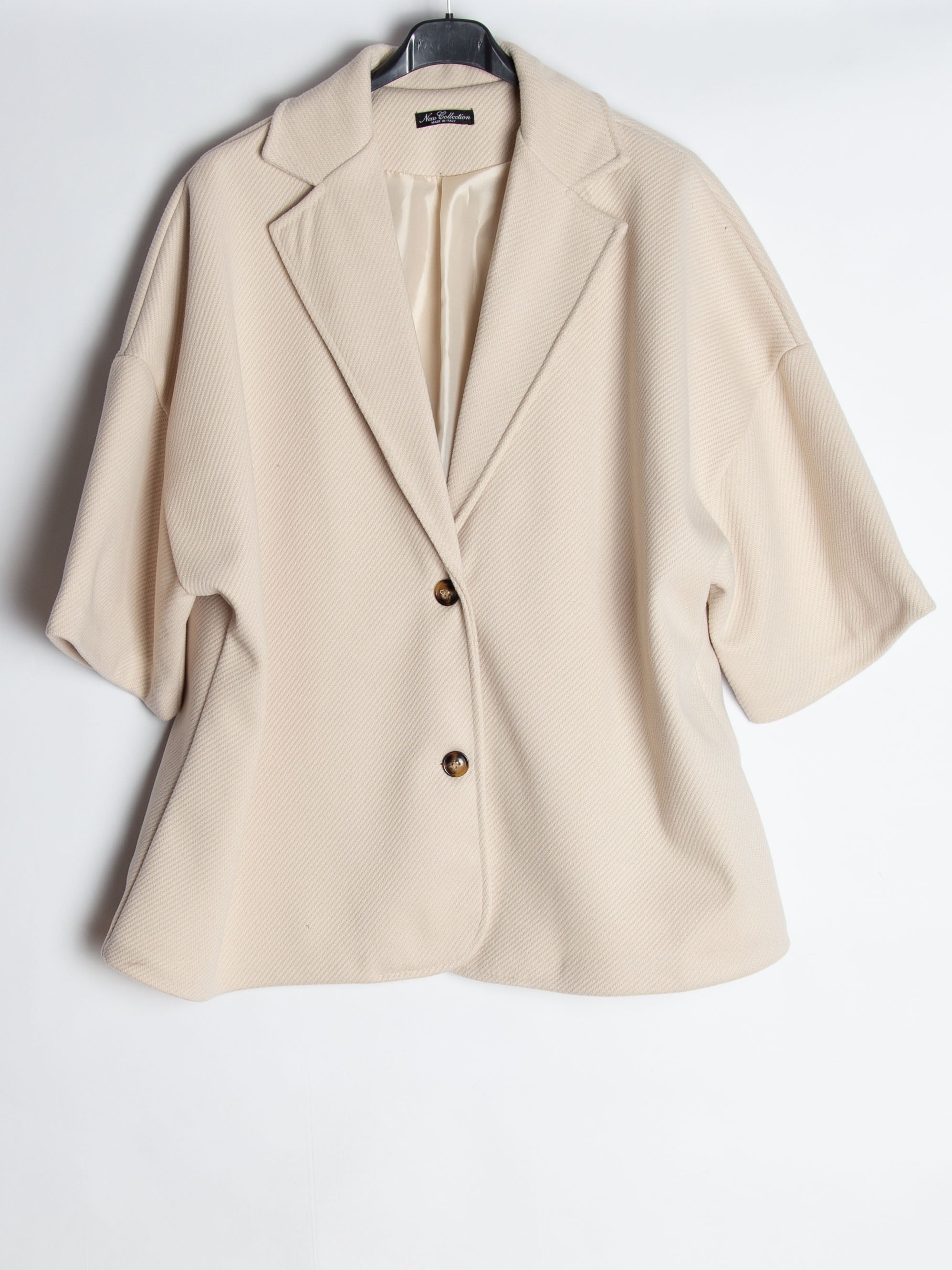 Uldlook vest med knapper