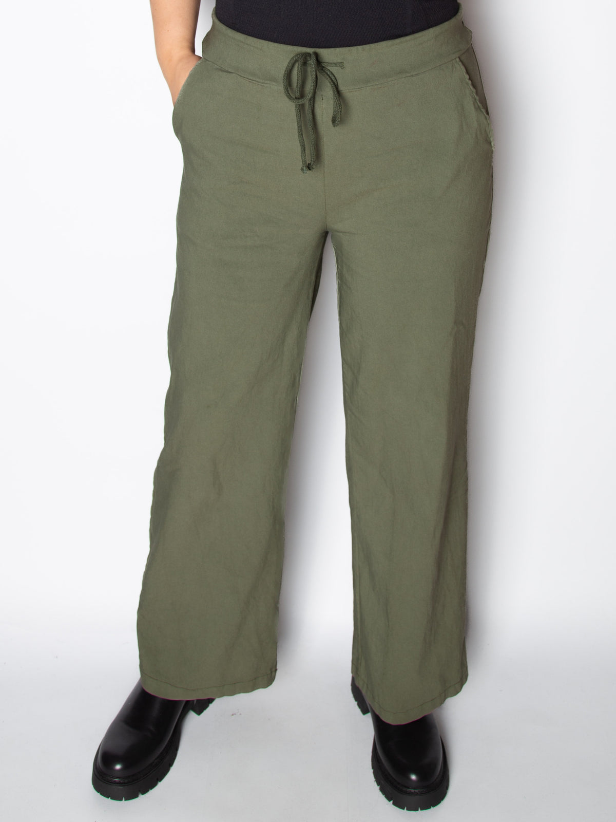 Mirakelbukser med vidde - Viskose Nylon Elastan