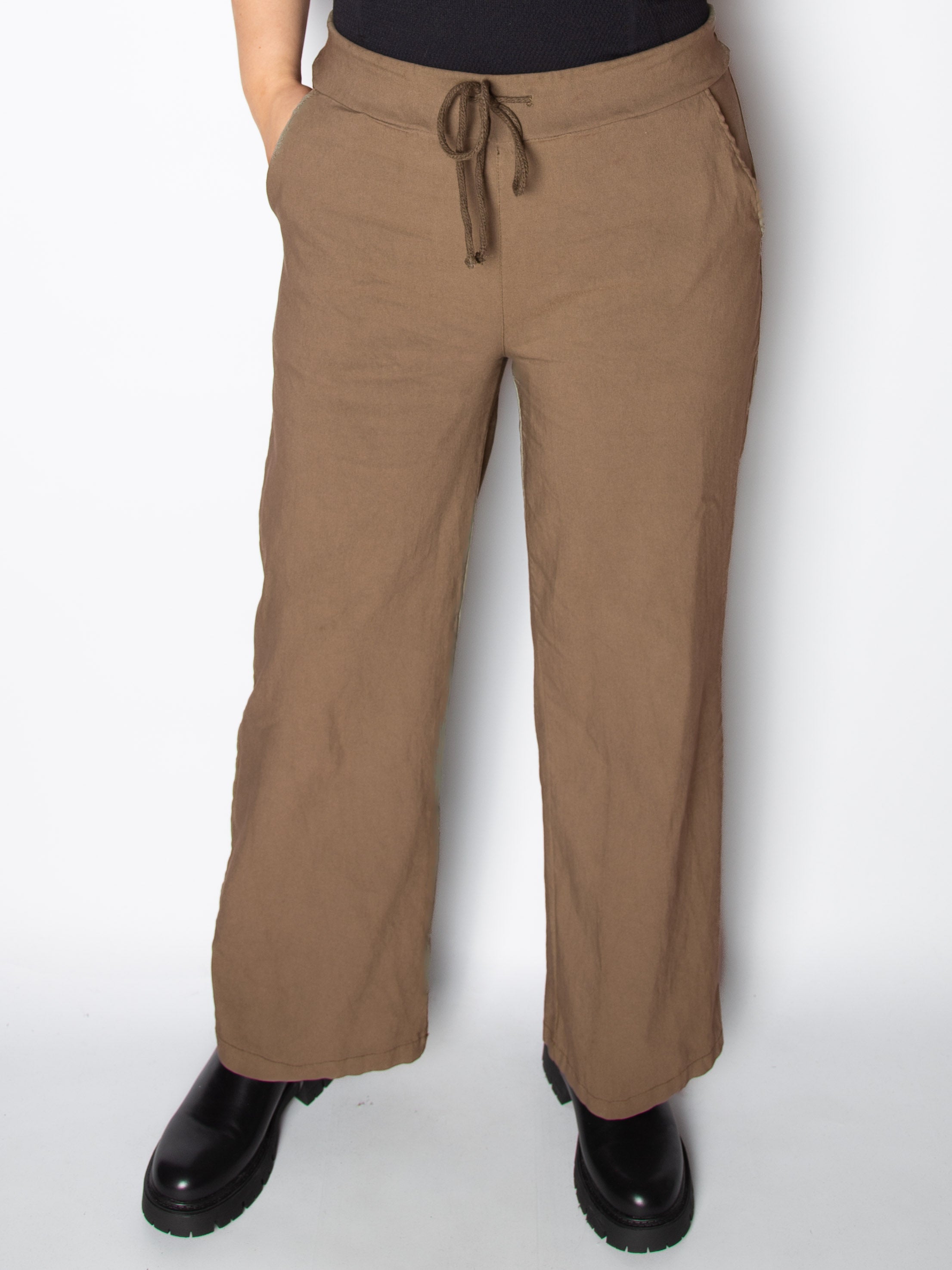 Mirakelbukser med vidde - Viskose Nylon Elastan
