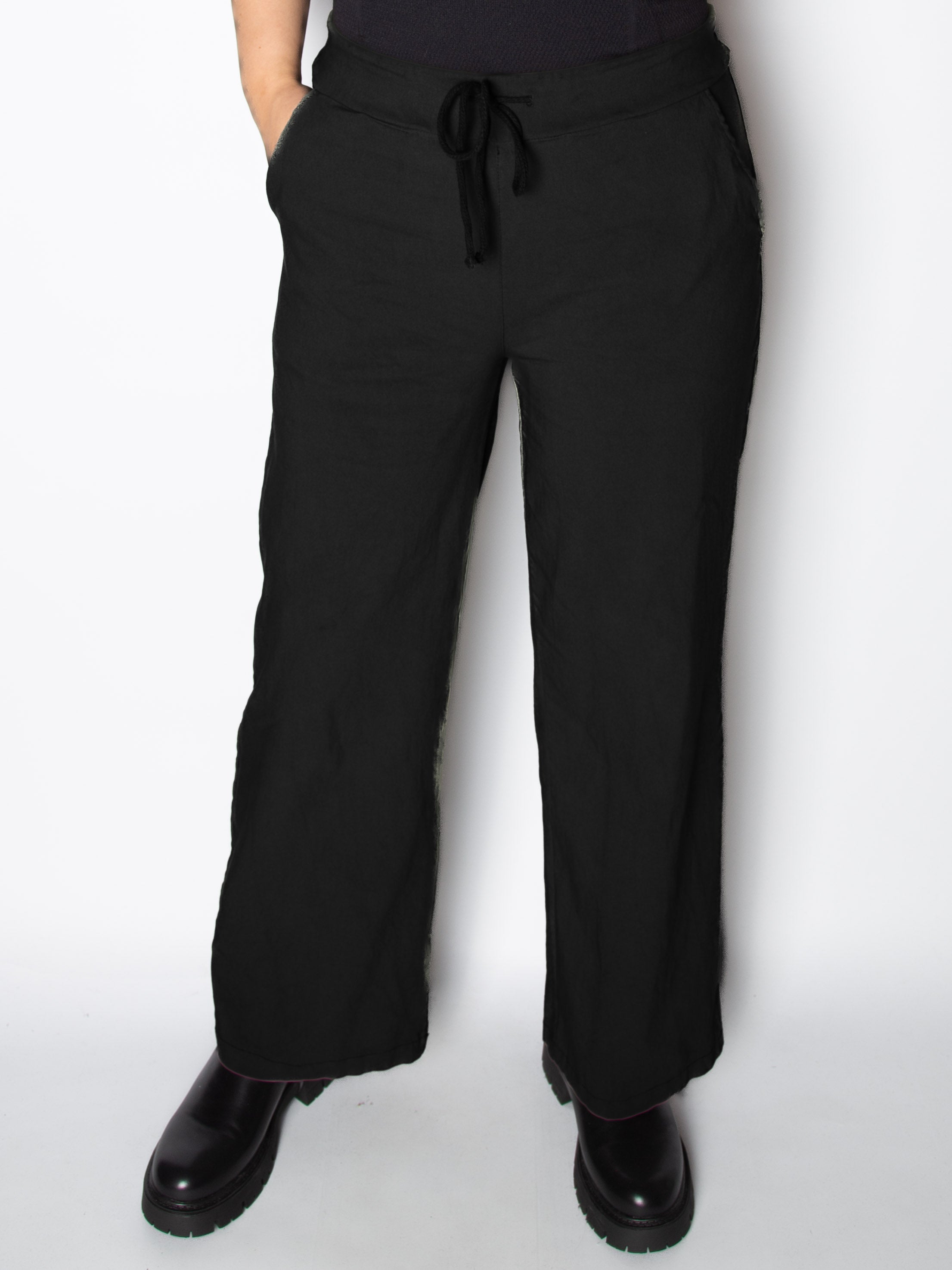 Mirakelbukser med vidde - Viskose Nylon Elastan