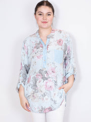 Skjorte med rose print - ITMAJ25