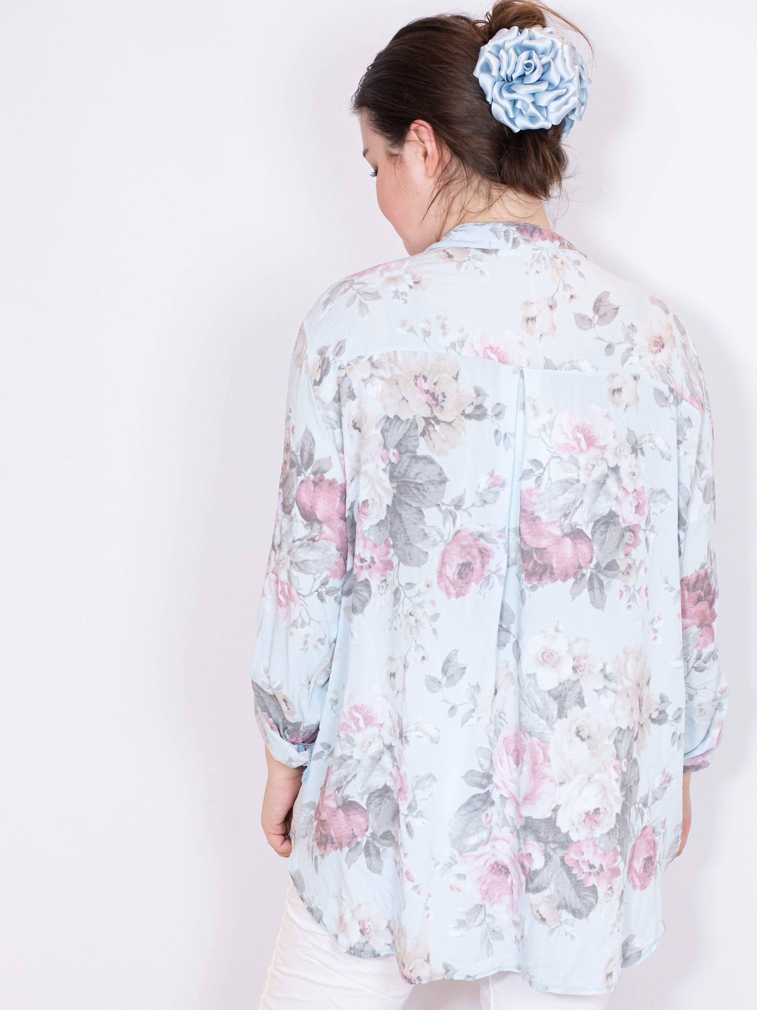 Skjorte med rose print - ITMAJ25