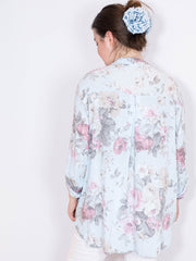Skjorte med rose print - ITMAJ25