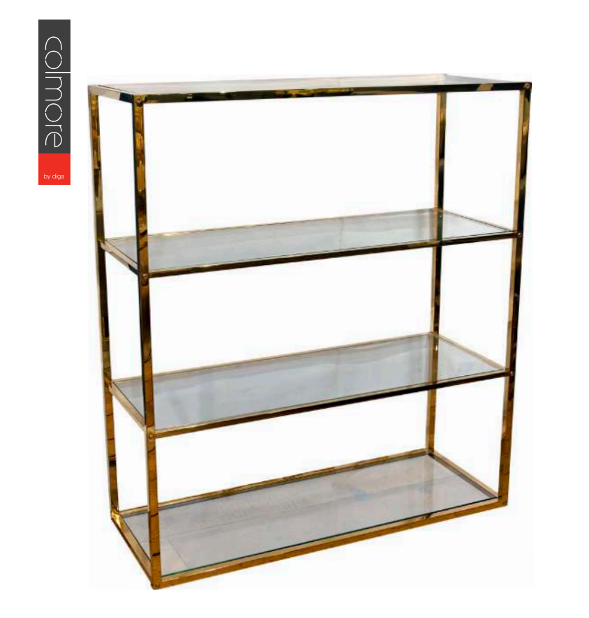 Gold shelf 99x39x120cm