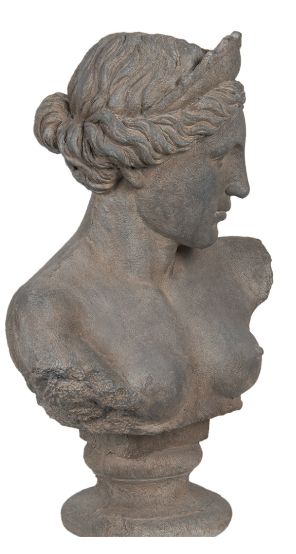 Kvinde figur bust 44x26x70cm