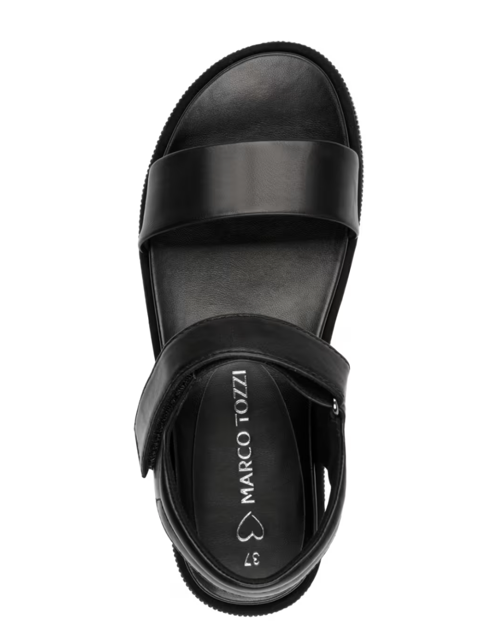 Marco Tozzi sandal med hælluk sort by Marco Tozzi
