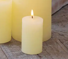 Macon Bloklys rustik 16 t H8/D5cm Melon by Chic Antique