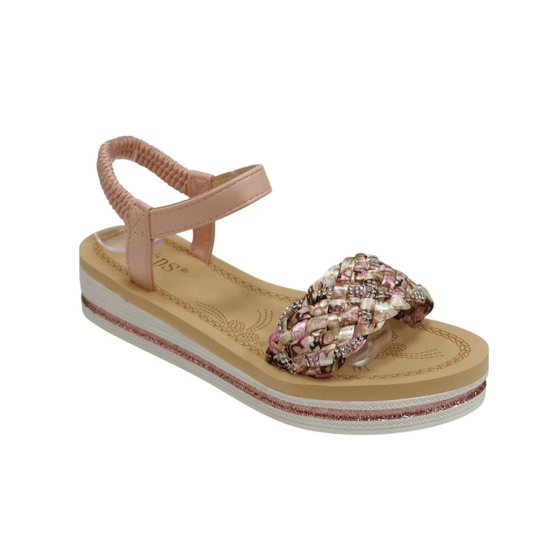 Sandaler med blød bund og roseprint - ITMAJ25