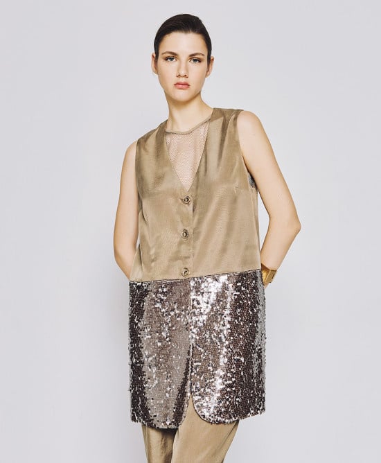 Access Waistcoat with sequins by Krone 1