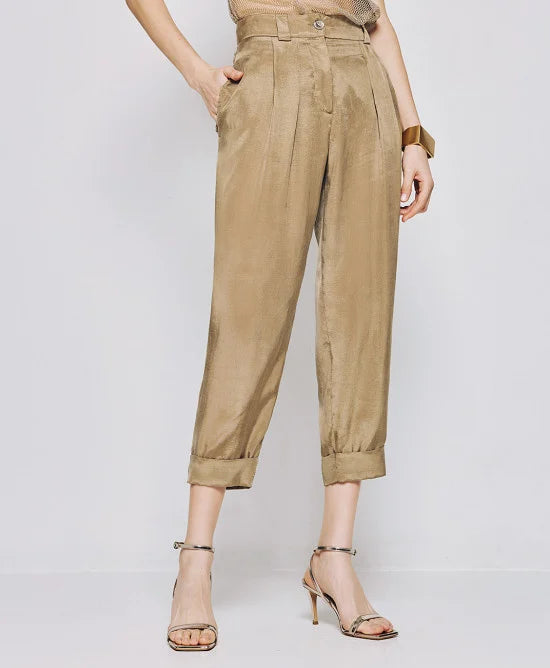 Access Slouchy pants with turn-up hemlines by Krone 1