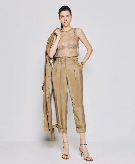 Access Slouchy pants with turn-up hemlines by Krone 1