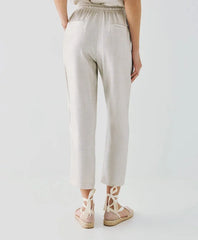 Access Metallic-effect pants with an elastic waistband by Krone 1