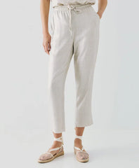 Access Metallic-effect pants with an elastic waistband by Krone 1