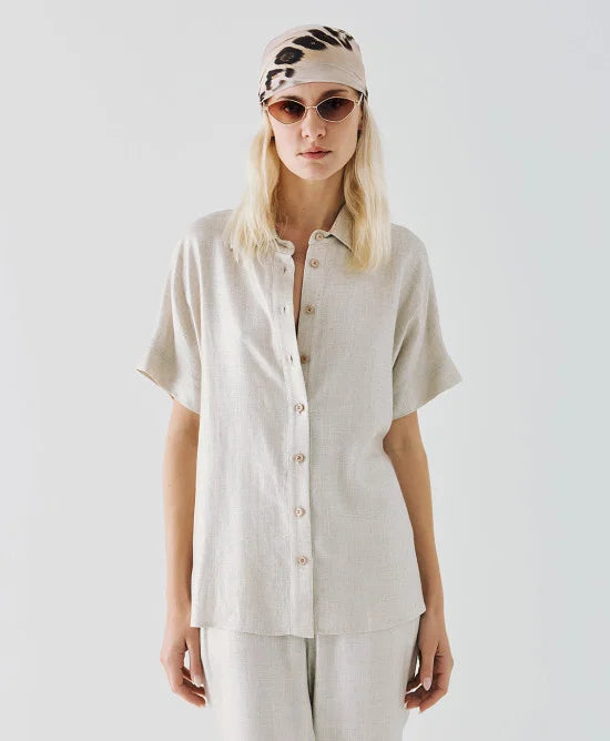 Access Short-sleeve metallic-effect shir by Krone 1