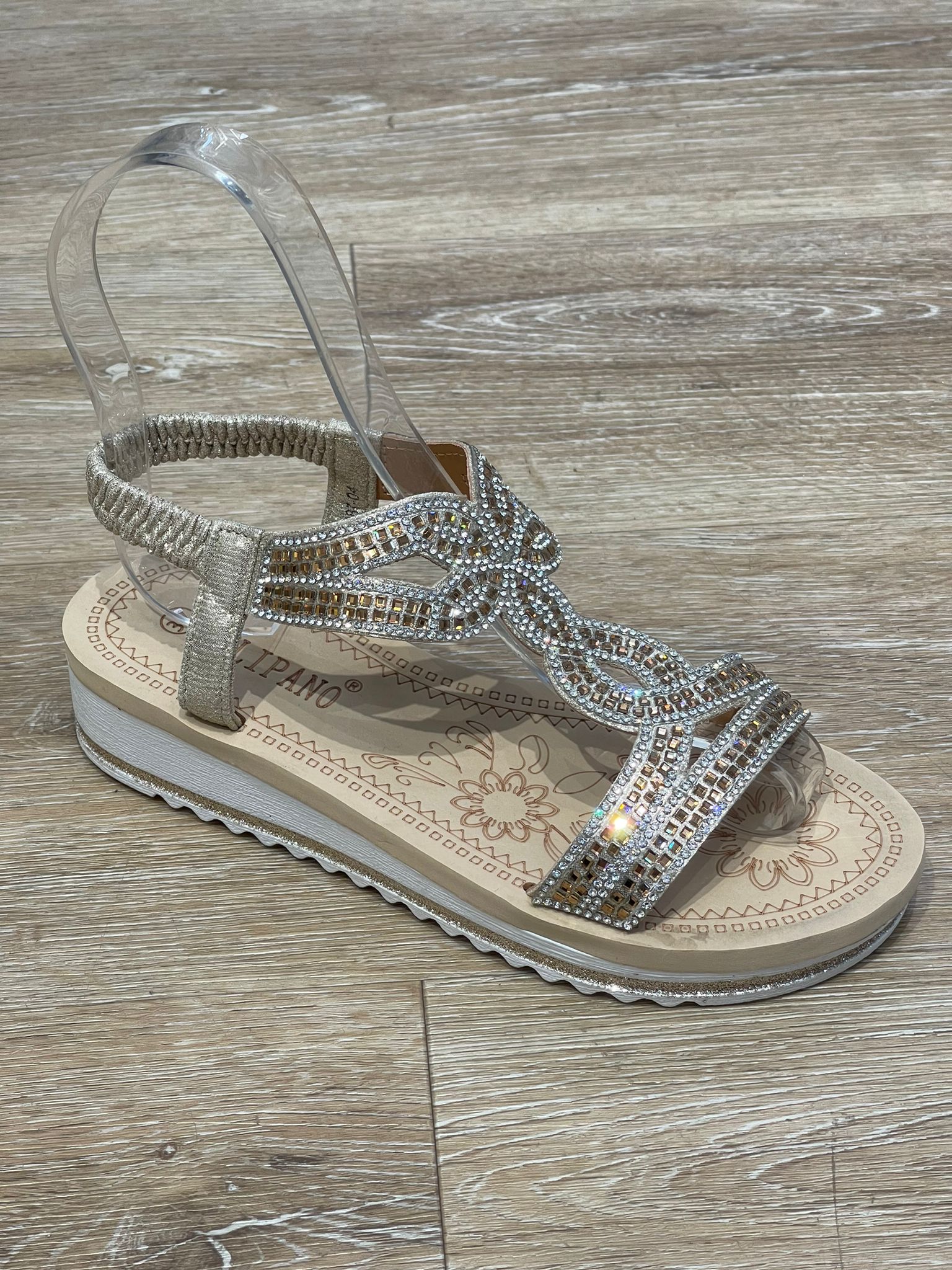 Sandaler med blød bånd bling by Krone 1