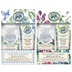 Michel Design Works Gavesæt Mix Cotton & Linen / Eucalyptus & Mint skumsæbe og håndcreme