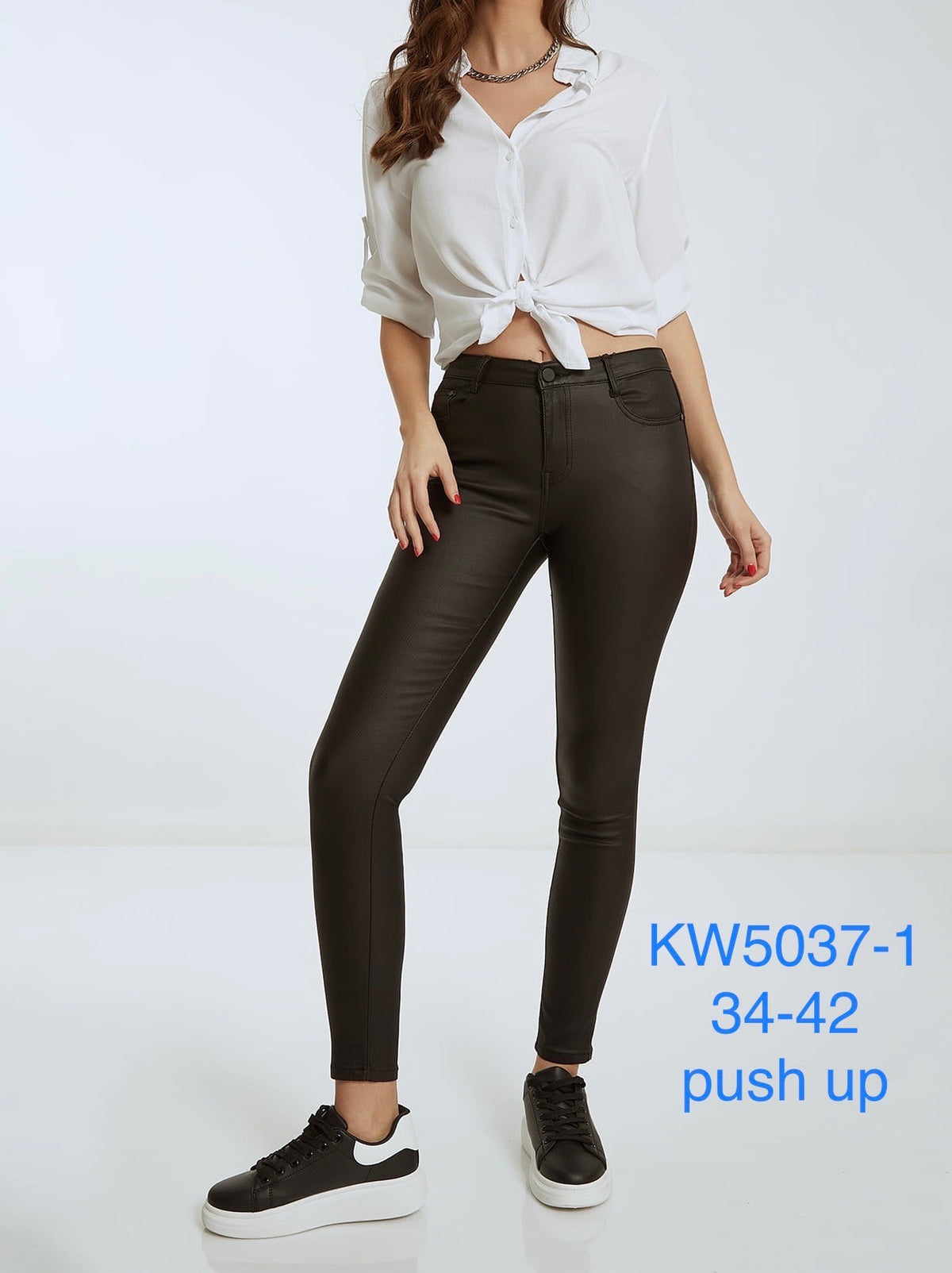 Coated bukser sort push up by Krone 1