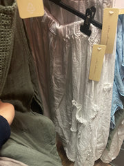 Hør nederdel flosset - Str. 38-48 by Krone 1