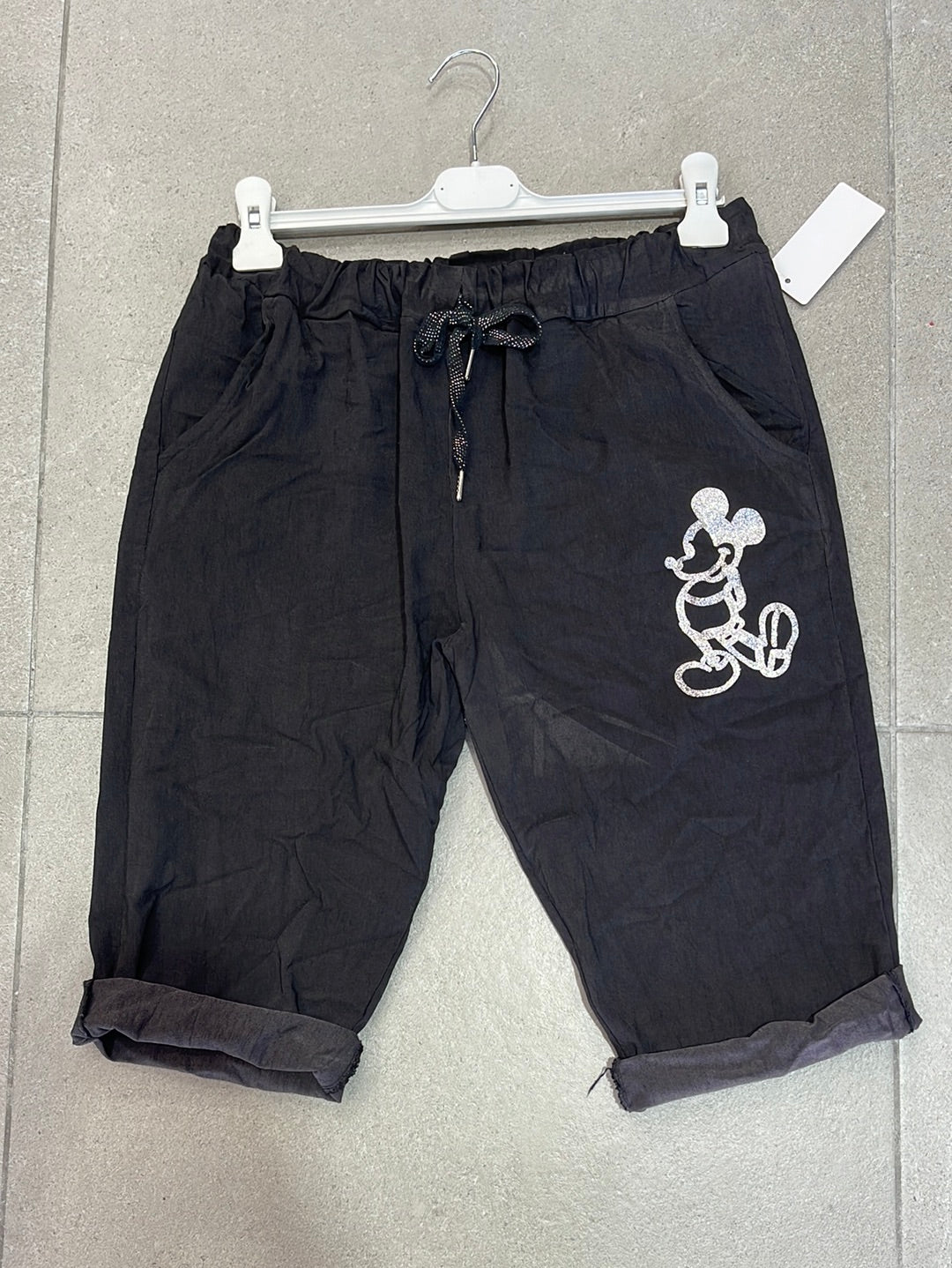 Mickey strækshorts - Str. 42-50 - Viskose Nylon Elastan