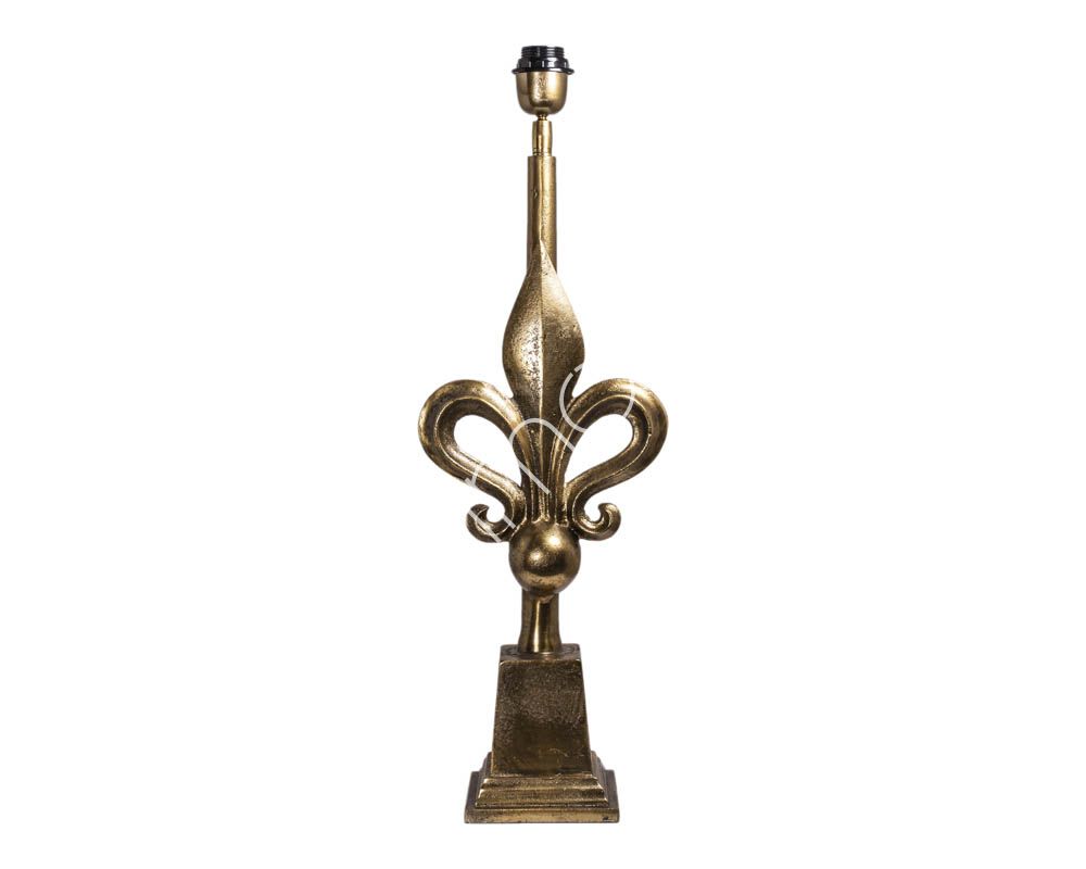 Lamp base lily ALU RAW / GO 29x22x94