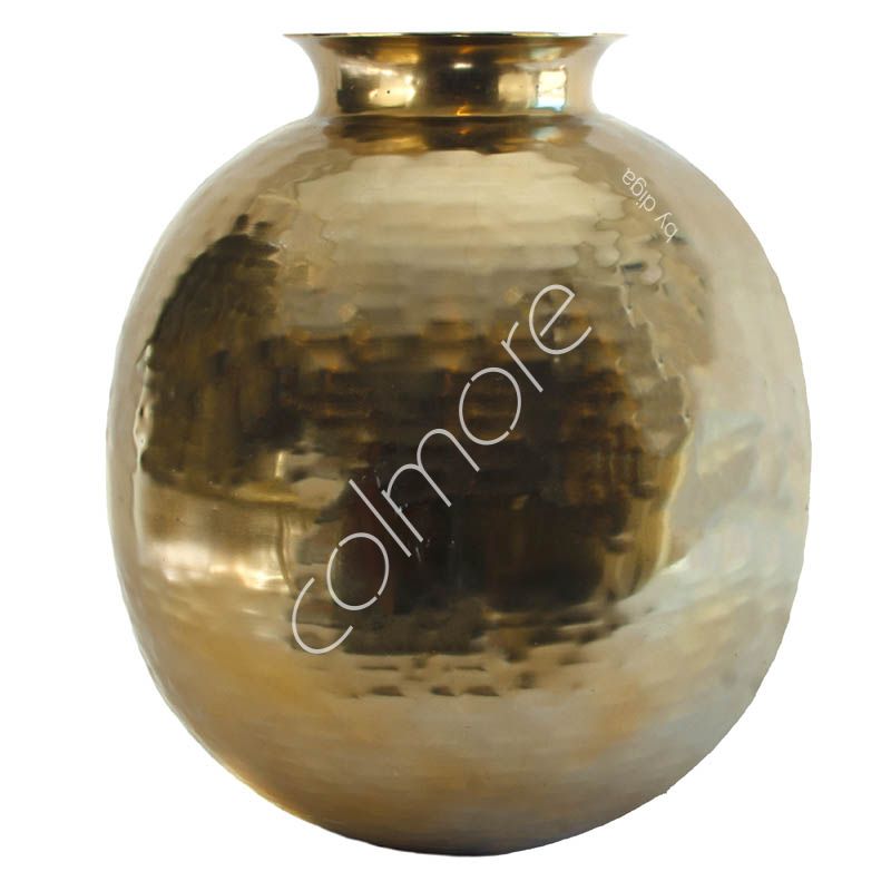 Guld vase i aluminium 44x44x54cm