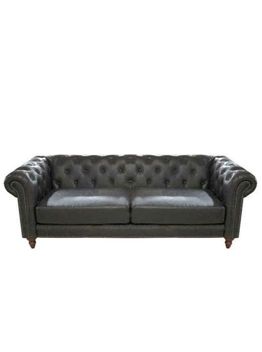 Chesterfield sofa 2.5 seater PU 150x50x50cm
