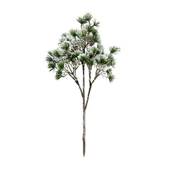 Dekorativ gren med sne PE 50 cm