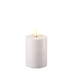 Hvide Udendørs Bloklys 10x7,5 cm