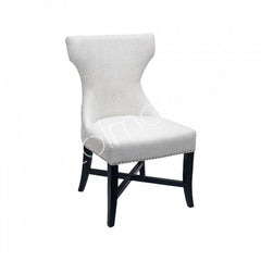 Dining chair Ashley heavy white w/ring 58x65x97