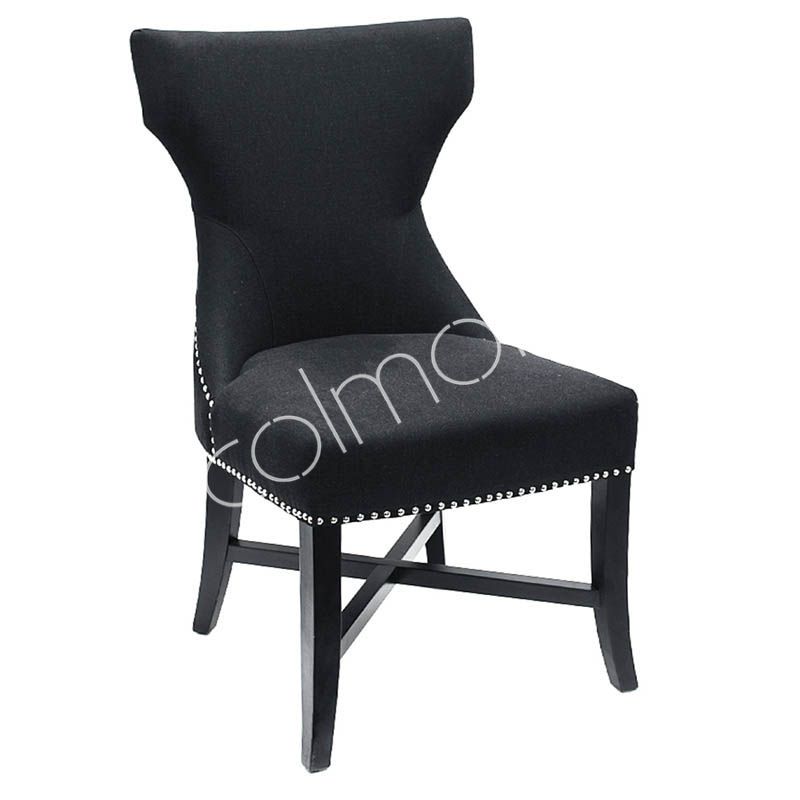 Spisestol Ashley tung sort m/ring 58x65x97