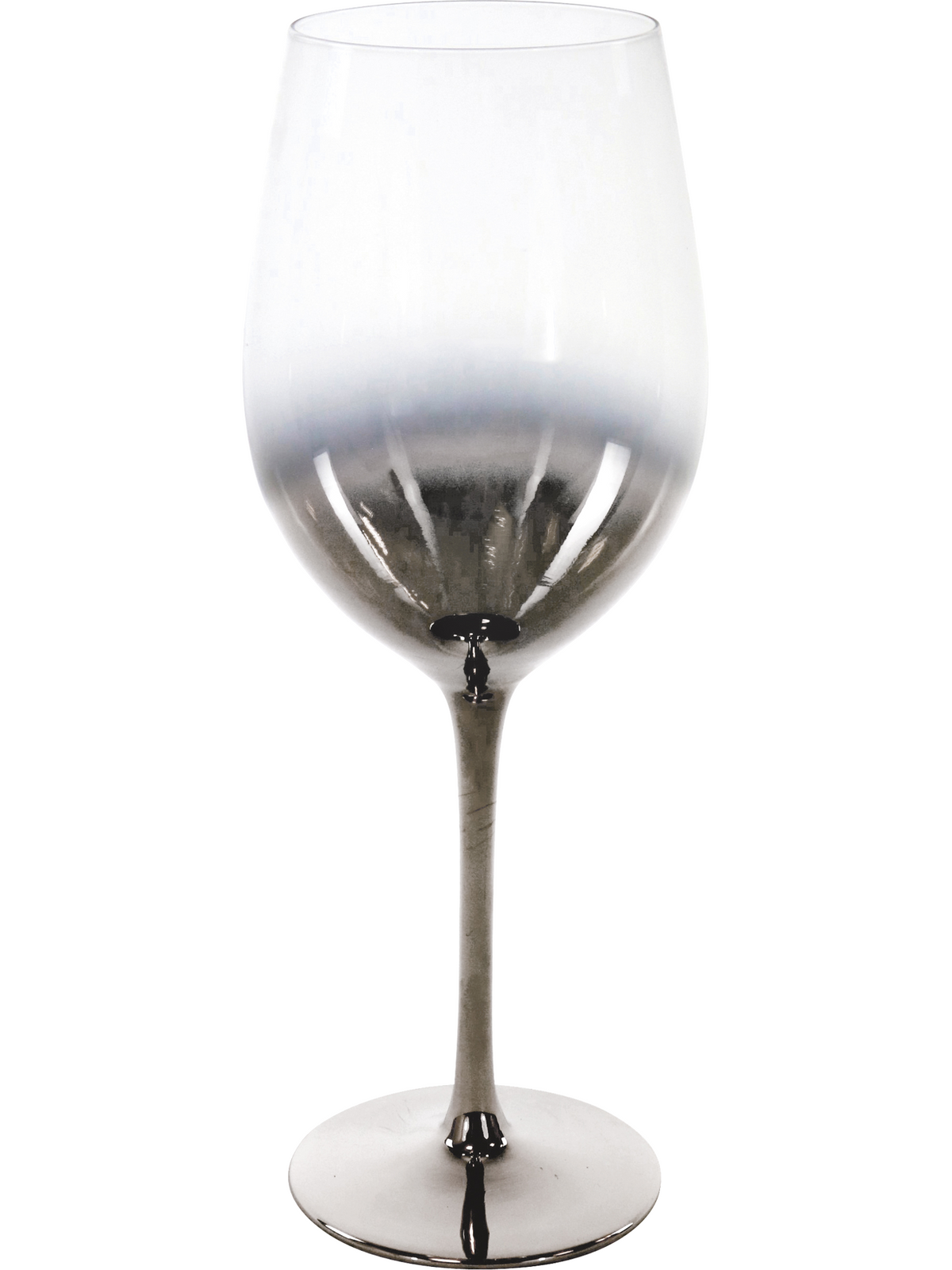 Vinglas, gradient sølv Ø7x24,5 cm, 450 ml