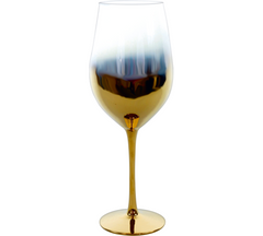Vinglas, gradient, guld Ø7x24,5cm 450ml