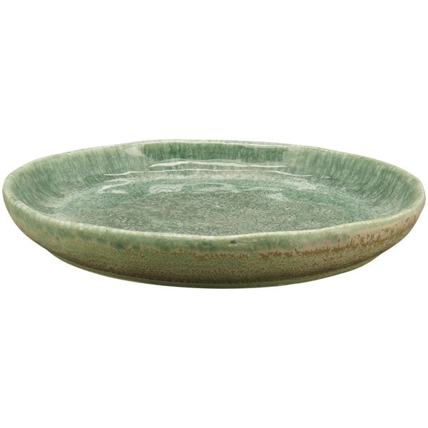 Stoneware plate 25.5x25.5x3.5 cm
